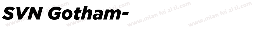 SVN Gotham字体转换